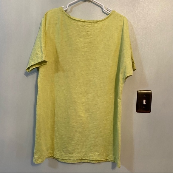 J. Jill lime green short sleeve slouchy dress medium - Picture 1 of 4